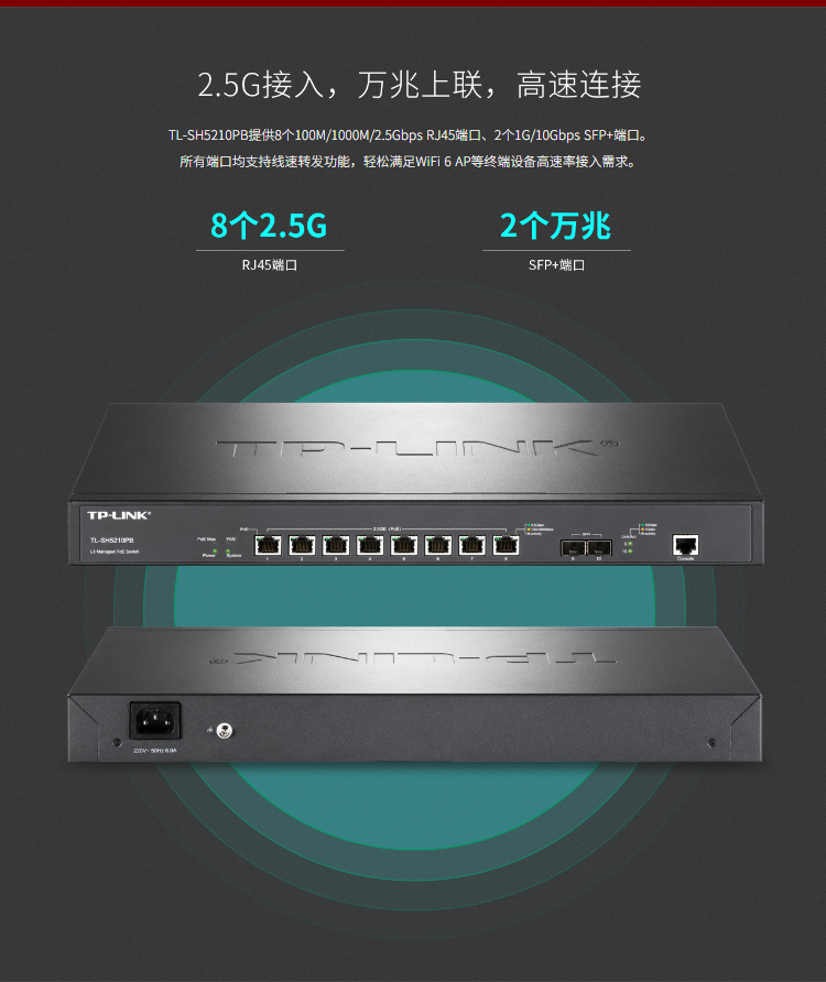 TP-LINK交換機TL-SH5210PB