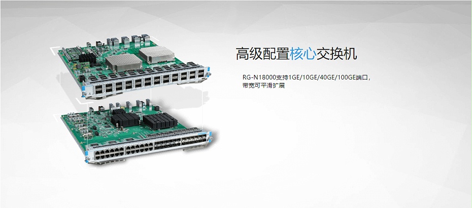 銳捷云架構網絡三層框式核心交換機