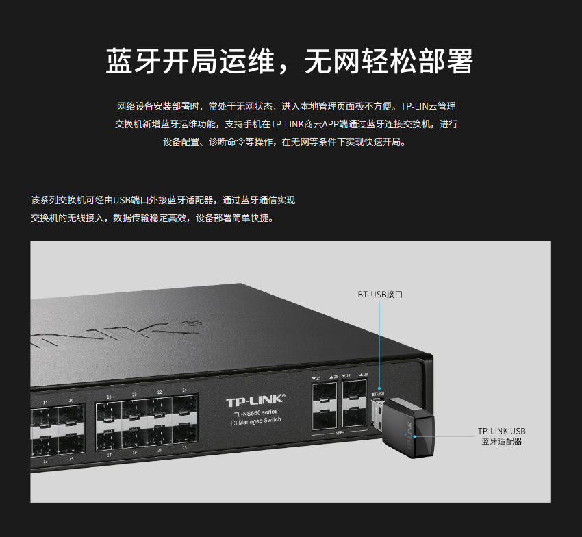 TP-LINK TL-NS660-24F4T 萬兆上聯三層網管交換機