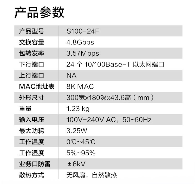 華為 24口企業(yè)級(jí)百兆交換機(jī)