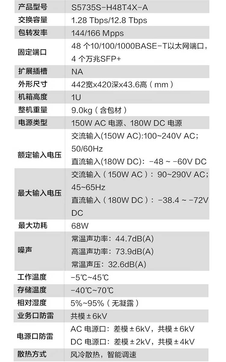 華為網絡交換機